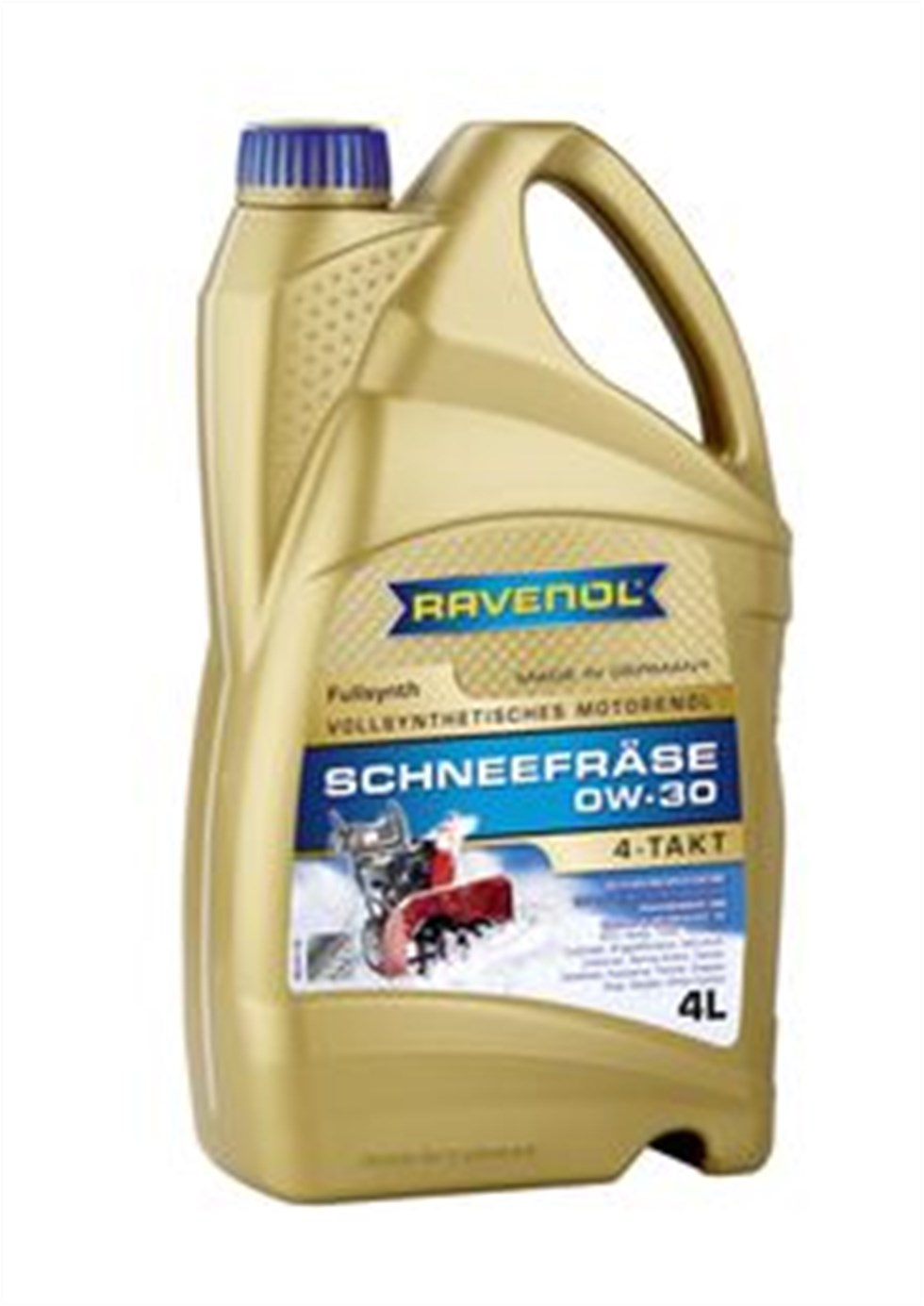Масло для снегоуборочной техники, RAVENOL Schneefrase 4Т SAE 0W-30 Synth. Масло для снегоуборочной техники